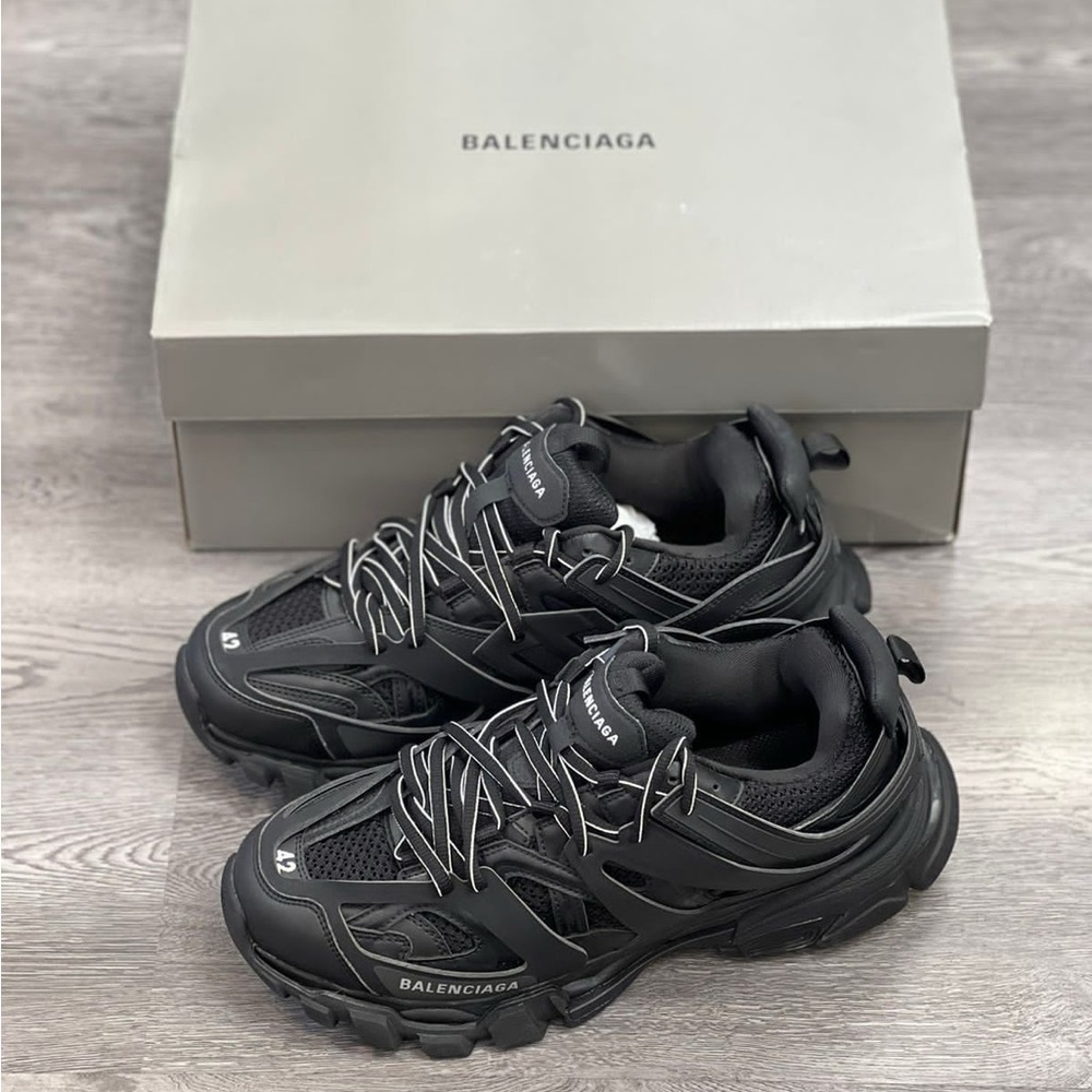 Balenciaga Black Track Sneakers Technical Design